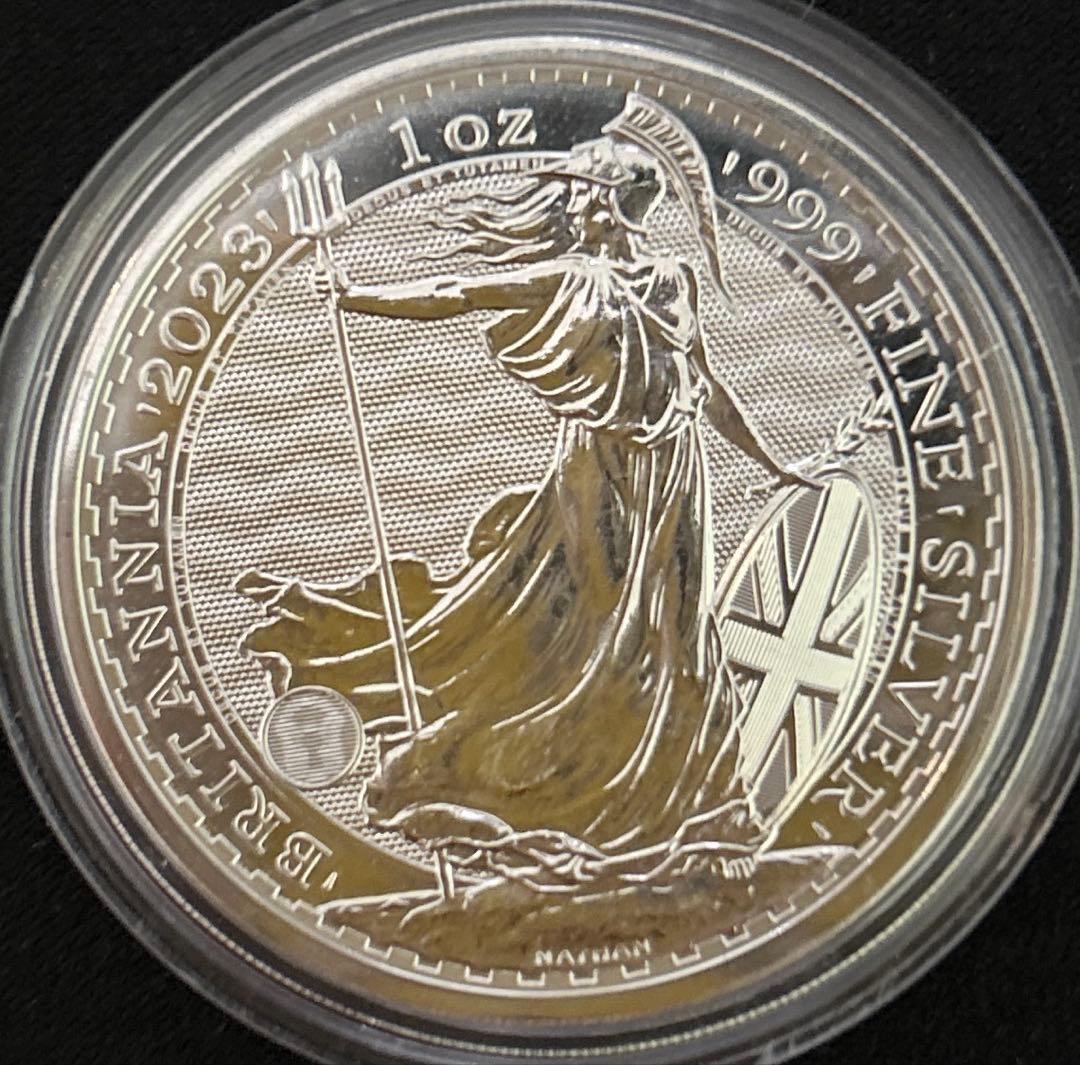 2023年 イギリス ブリタニア銀貨 (チャールズ3世) クリアケース付10枚