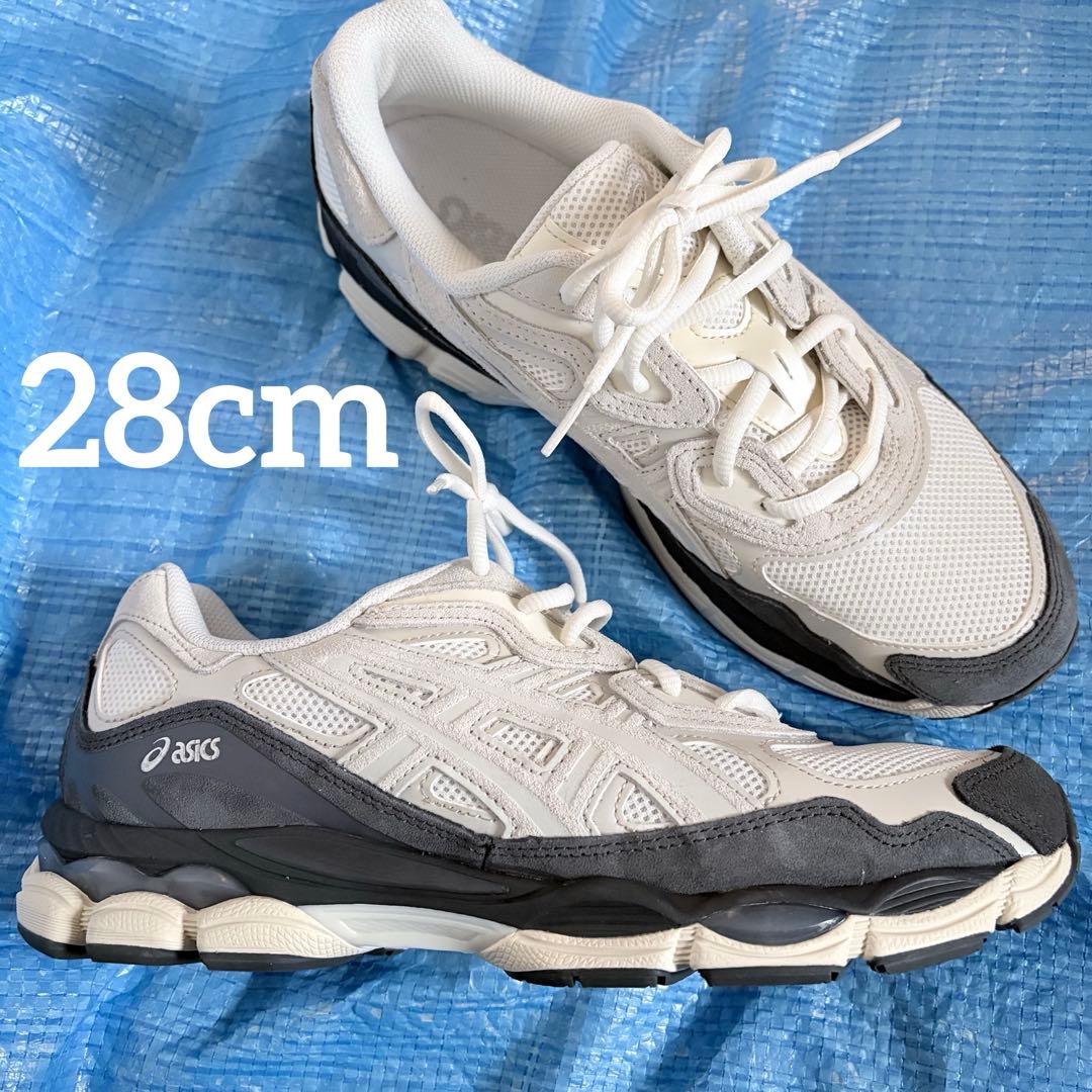 新品⬛︎asics⬛︎GEL-NYC⬛︎WHITE/SMOKE GREY⬛︎28