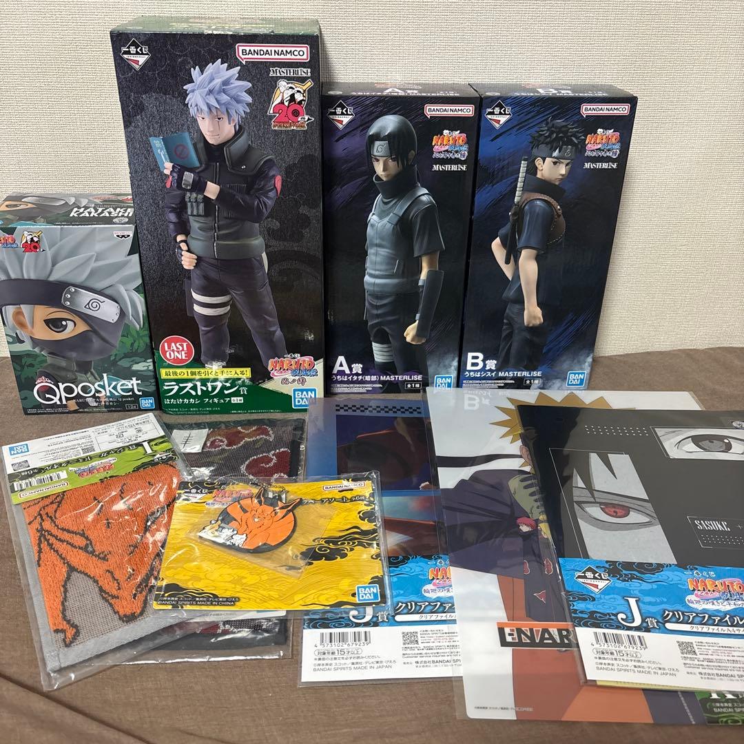 一番くじ ナルト Ａ賞 うちはイタチ（暗部）B賞 うちはシスイ•カカシラストワン