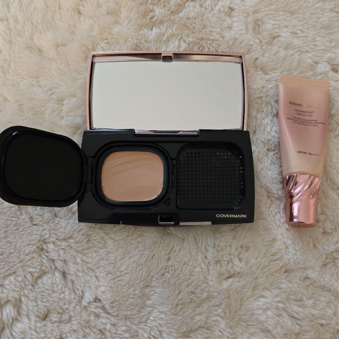 COVERMARK クリームファンデーション CC 02　下地とのセット