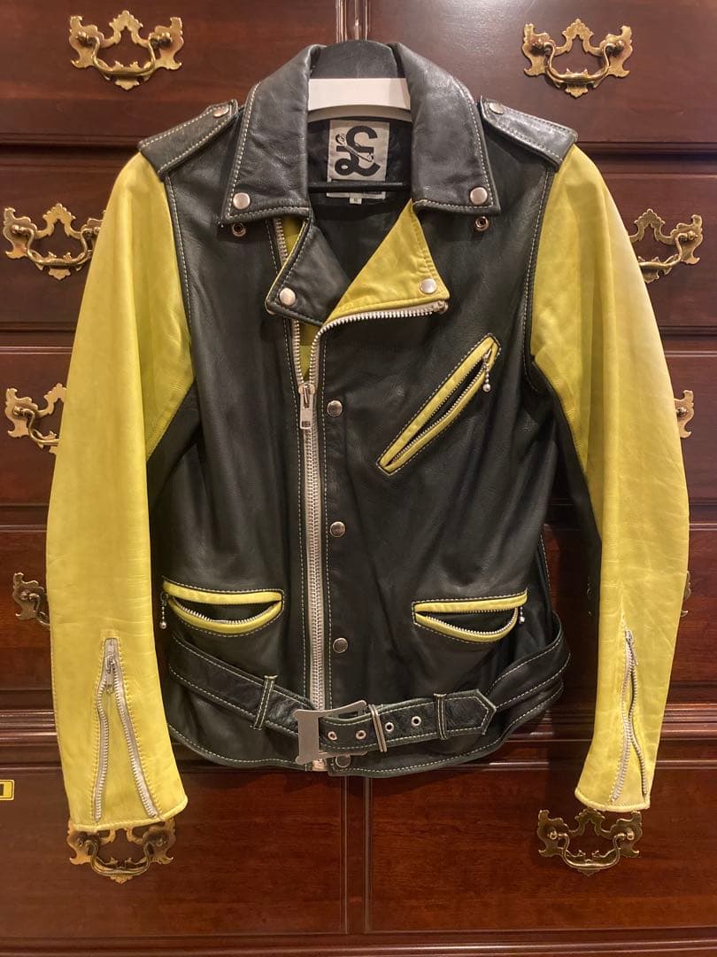 K*）様 RALEIGH ライダースジャケット ルイスレザー UNDERCOVE UNDERCOVER×Lewis Leathers レザージャケット UCQ9206 ブラック サイズ