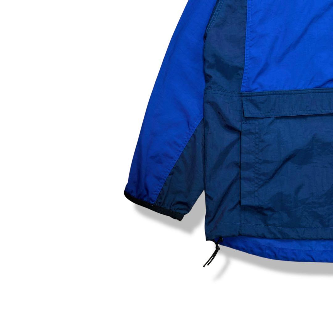 90s NIKE ACG ナイキ ナイロンアノラックパーカー ハーフジップ 青