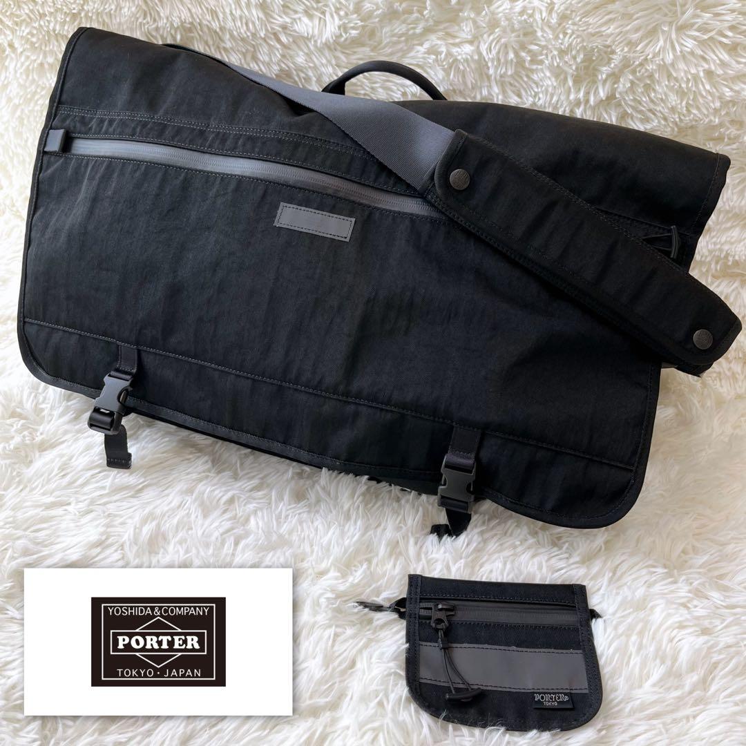 PORTER 吉田カバン リフレクト メッセンジャーバッグ 吉田カバン（YOSHIDA KABAN） ポーター モノクローム メッセンジャー