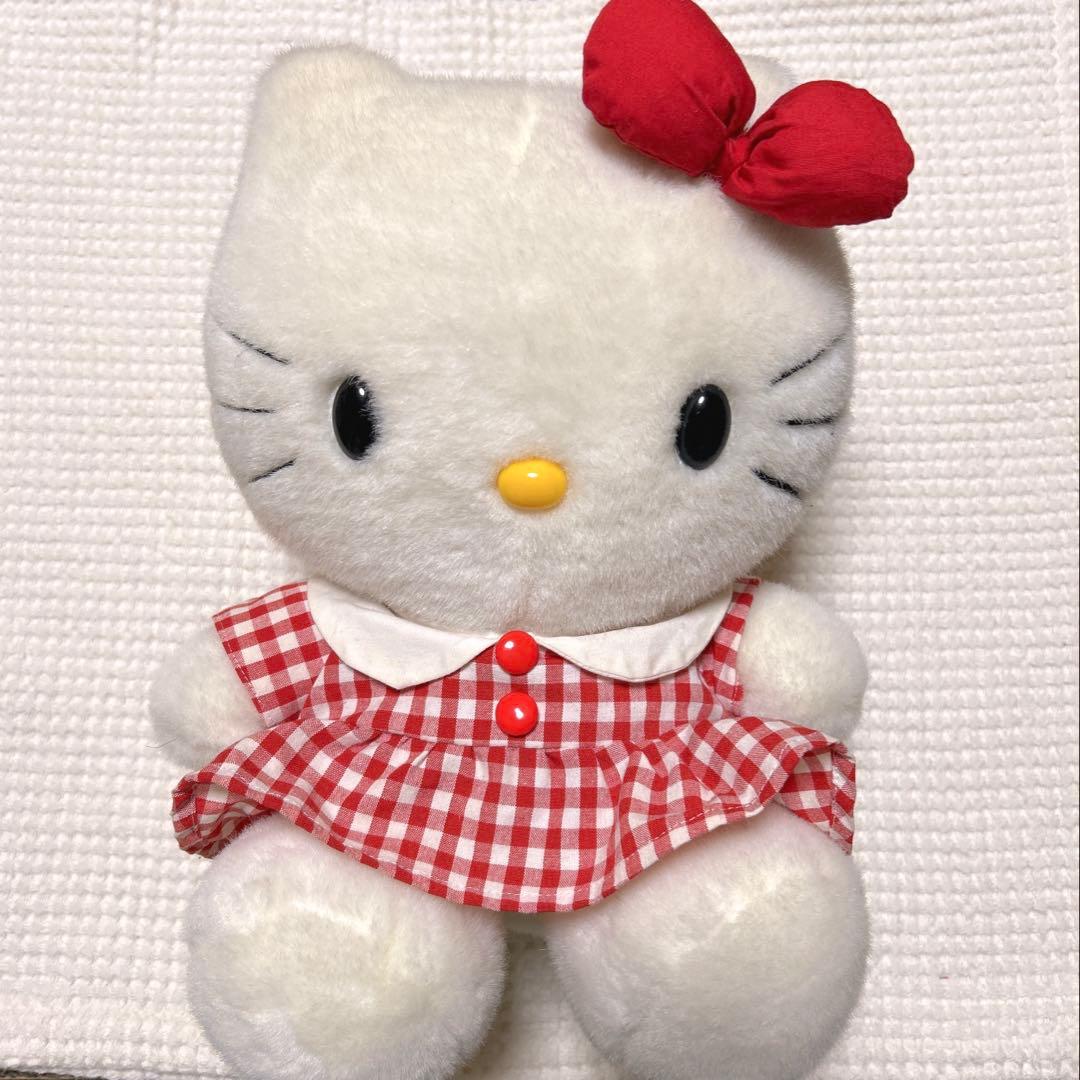 【超希少】ハローキティ 平成レトロ ぬいぐるみ レア 希少 初期 ハローキティ 幼稚園 ぬいぐるみ 平成レトロ サンリオ