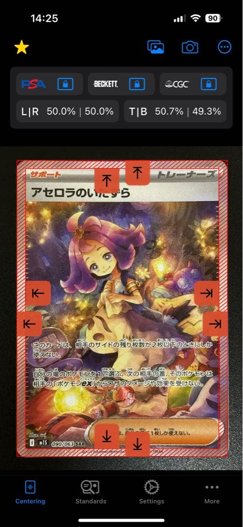 アセロラのいたずら SAR センタリング良好