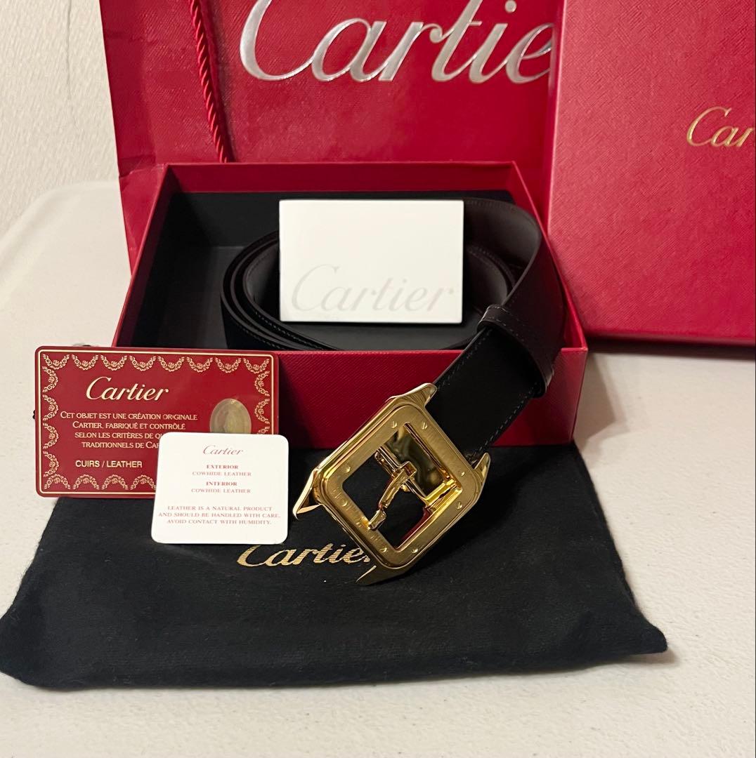 週末セール❗️ 新品・未使用 サントス ドゥ カルティエ ベルト ゴールド金具