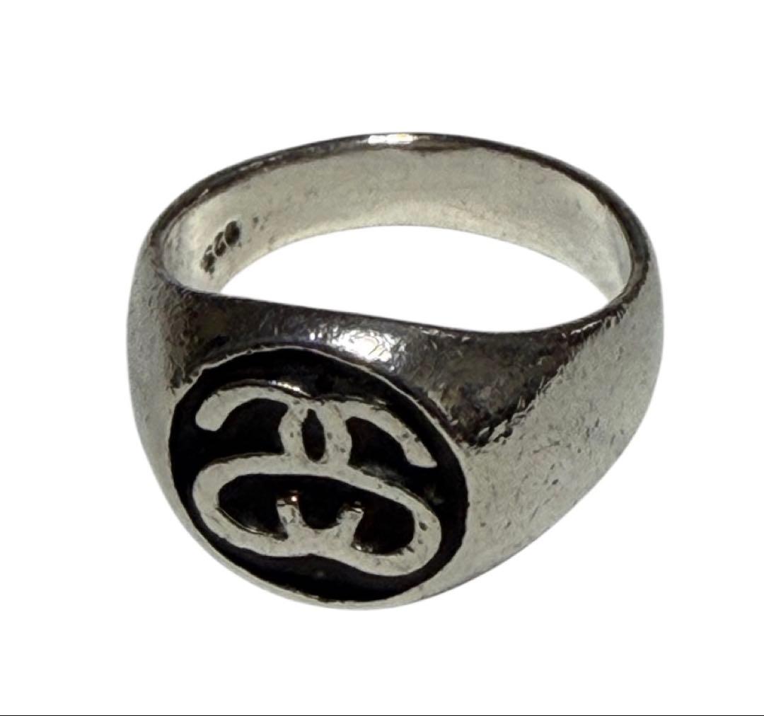 90s】OLD STUSSY 印台リング 925 SSロゴ シルバーリング - メルカリ