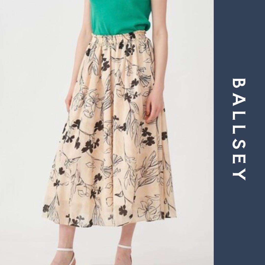 未使用✨BALLSEY ボールジー フラワープリント スカート トゥモローランド