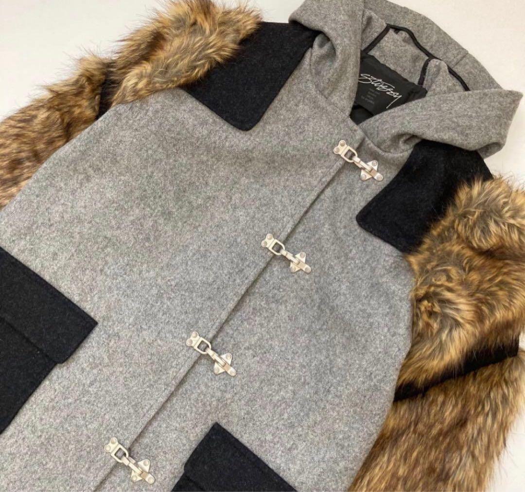 Stussy フード付きコート