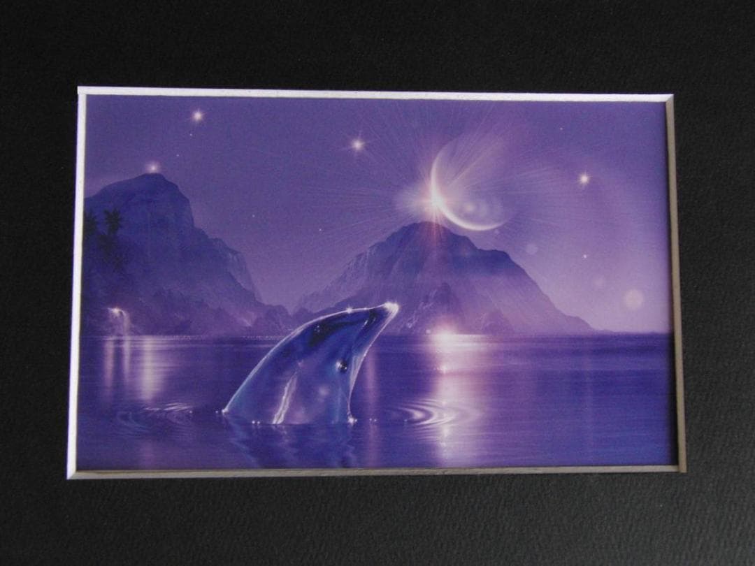 クリスチャン・ラッセン、【ピース】、希少な額装用画集より、状態良好