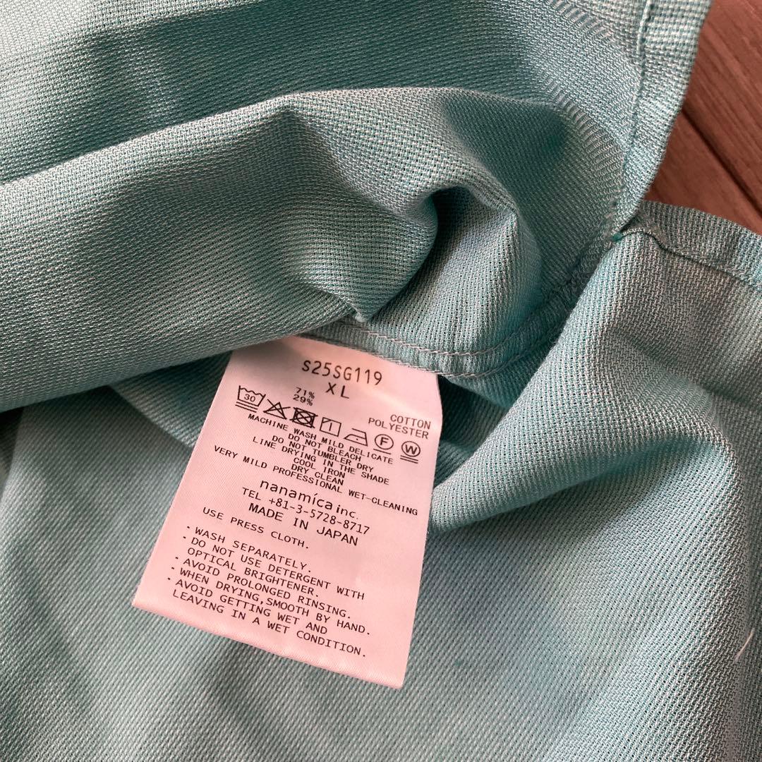 未使用品】ナナミカ オープンカラーパナマショートスリーブシャツ