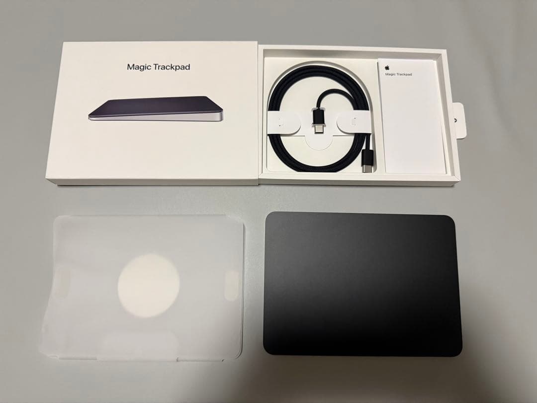 Apple Magic Trackpad 最新USB-Cモデル ブラック Apple Apple Magic Trackpad（USB-C）- ブラック（Multi-Touch対応