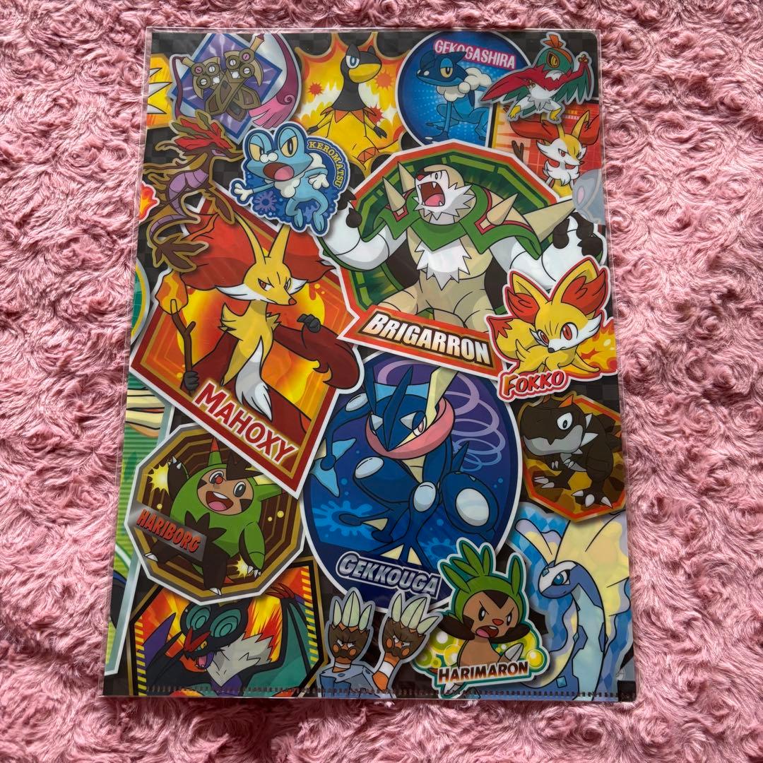 ポケモン A4 クリアファイル ステッカーデザイン ブラック 未開封