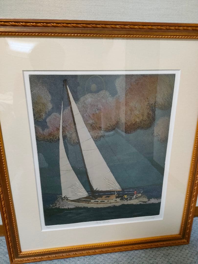 品のある豪華額 銅版画　ストームクラッシュ