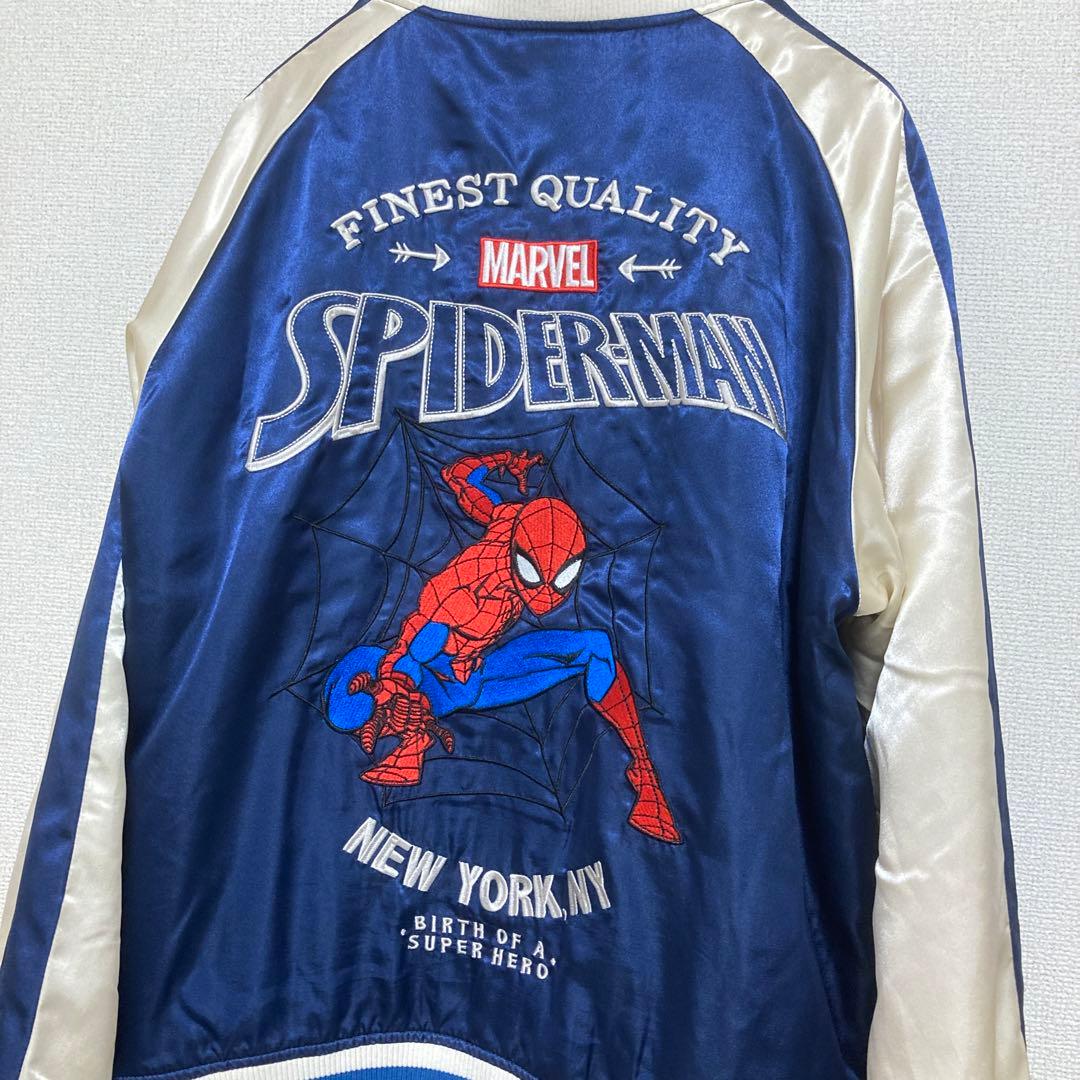 MARVEL スパイダーマン スカジャン ネイビー