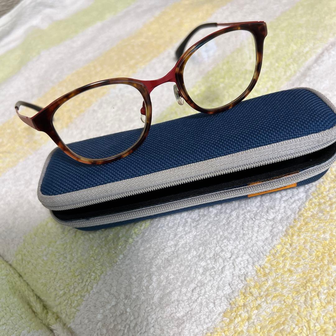 トータスシェル オーバルフレーム メガネ