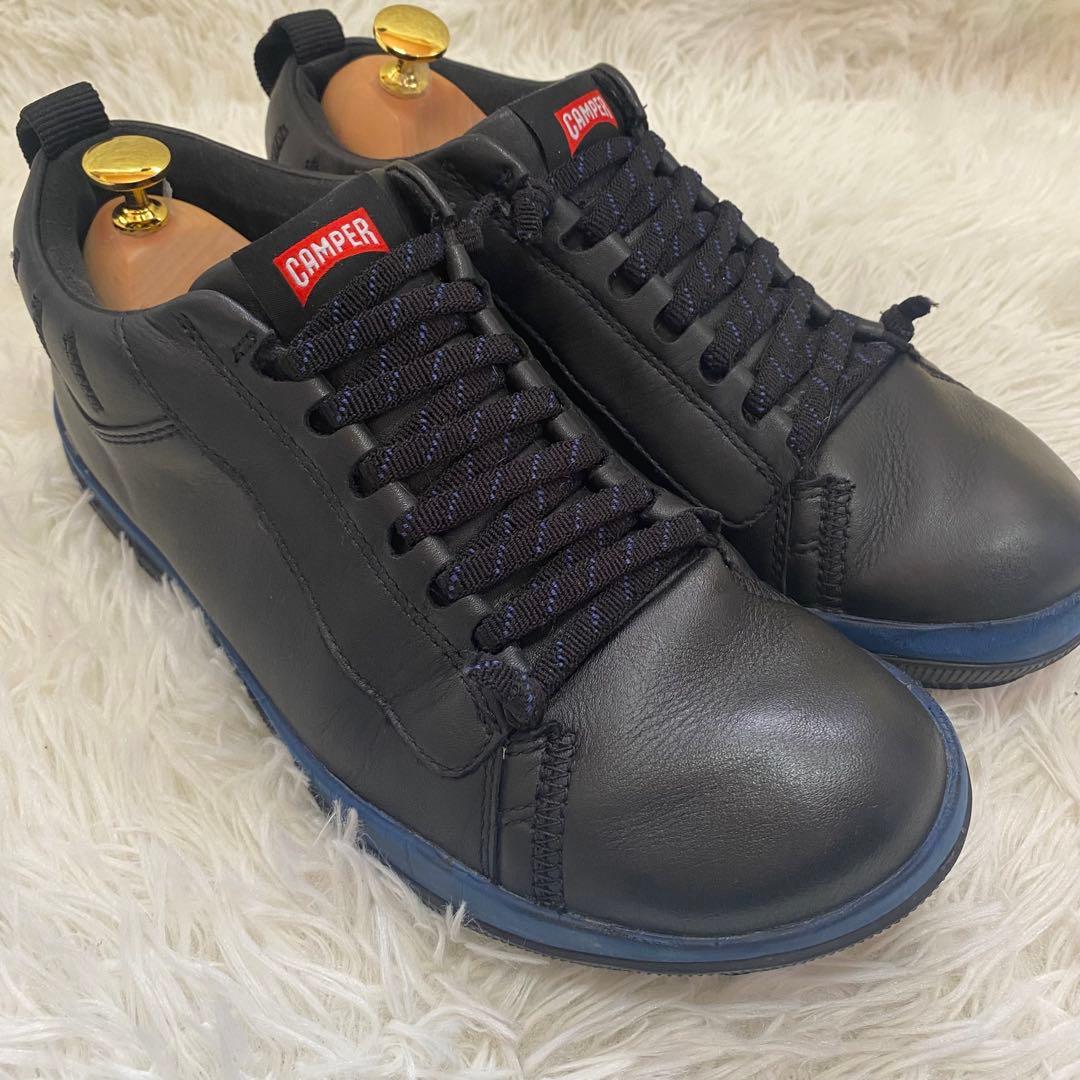 CAMPER レザースニーカー ペウピスタ GORE-TEX 黒 カンペール箱付