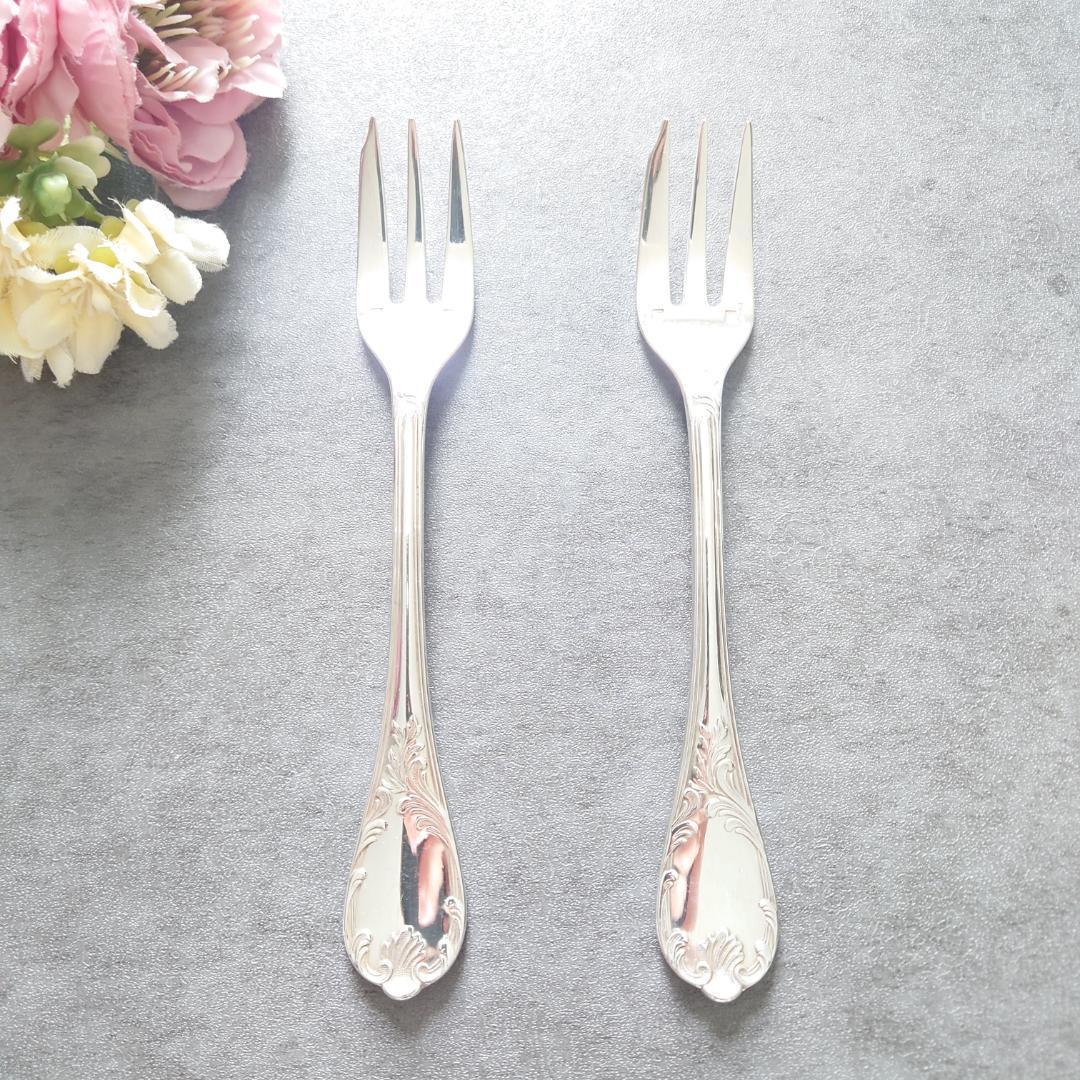 美品 クリストフル マルリー ケーキフォーク 2点