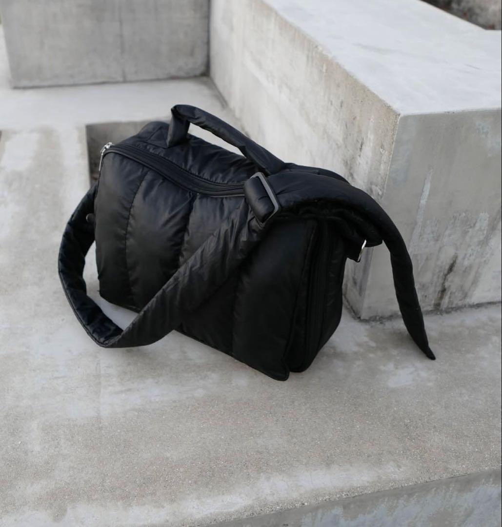 キルティングブラックマザーズバッグ　calin