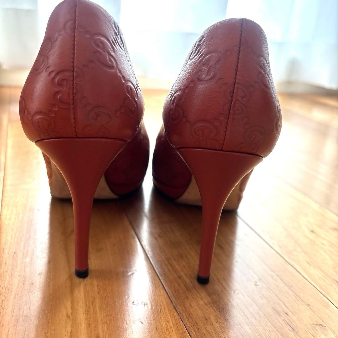 GUCCI】グッチ パンプス 36 1/2 オープントゥ