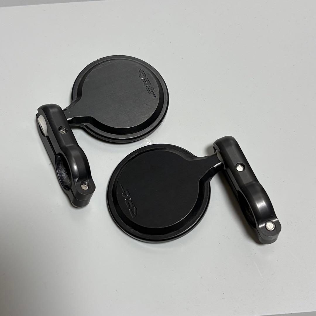 CRG バーエンドミラー ブラインドサイトブラック 2インチ