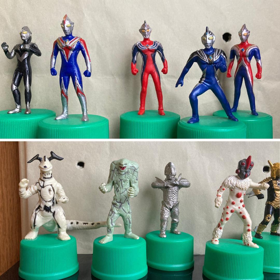 三ツ矢サイダー ウルトラマン ボトルキャップ フィギュア 全24種