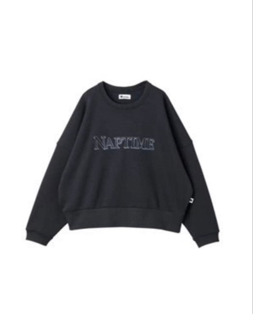 Naptime プルオーバースウェットBLACK×BLACK L naptime ナップタイム 上下 セット スウェットパンツ プルオーバー 黒S