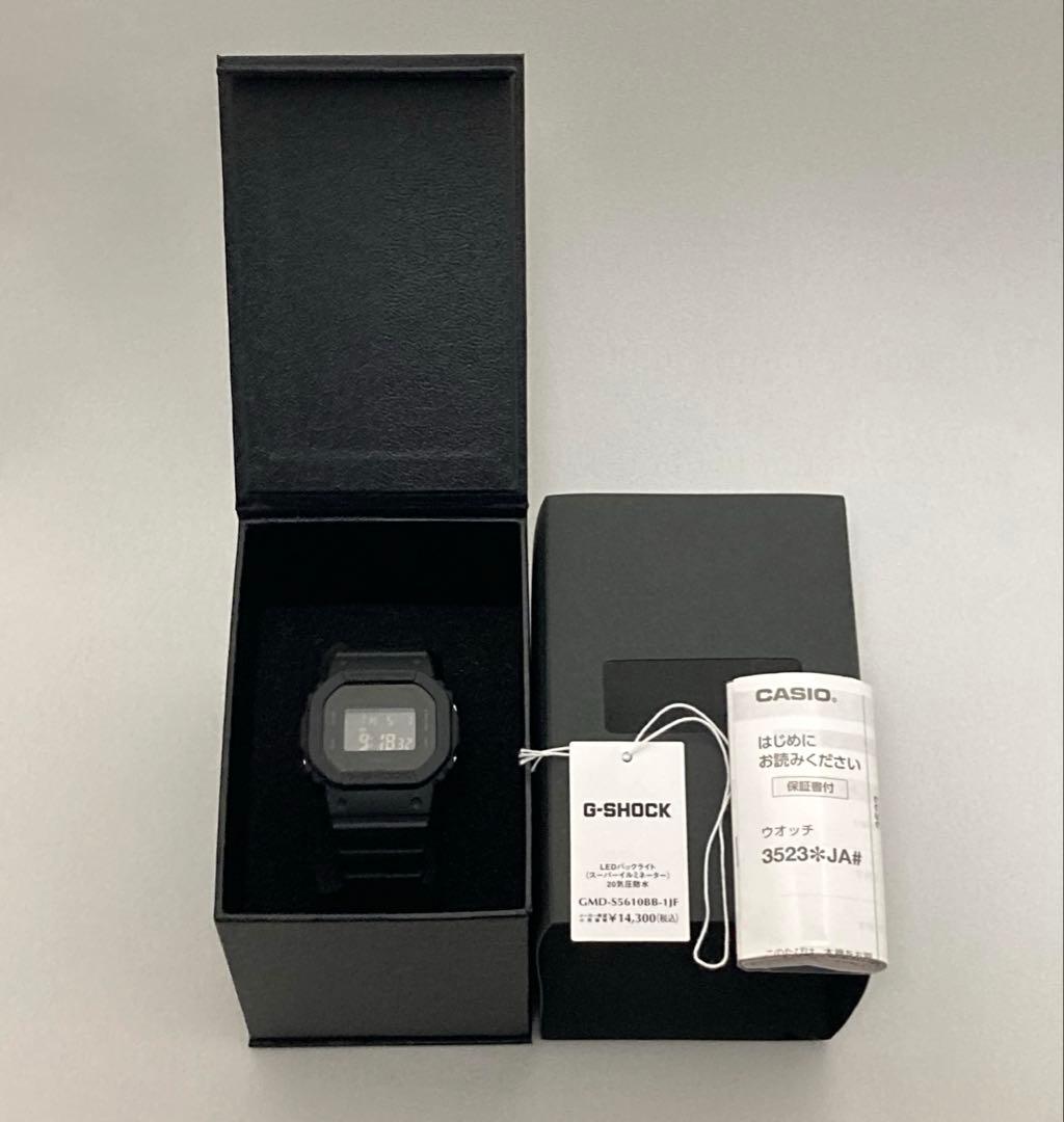 美品 CASIO G-SHOCK GMD-S5610BB-1JF ミッドサイズ 5600シリーズ / GMD-S5610BB-1JF（デジタル腕時計）｜G-SHOCK（ジー