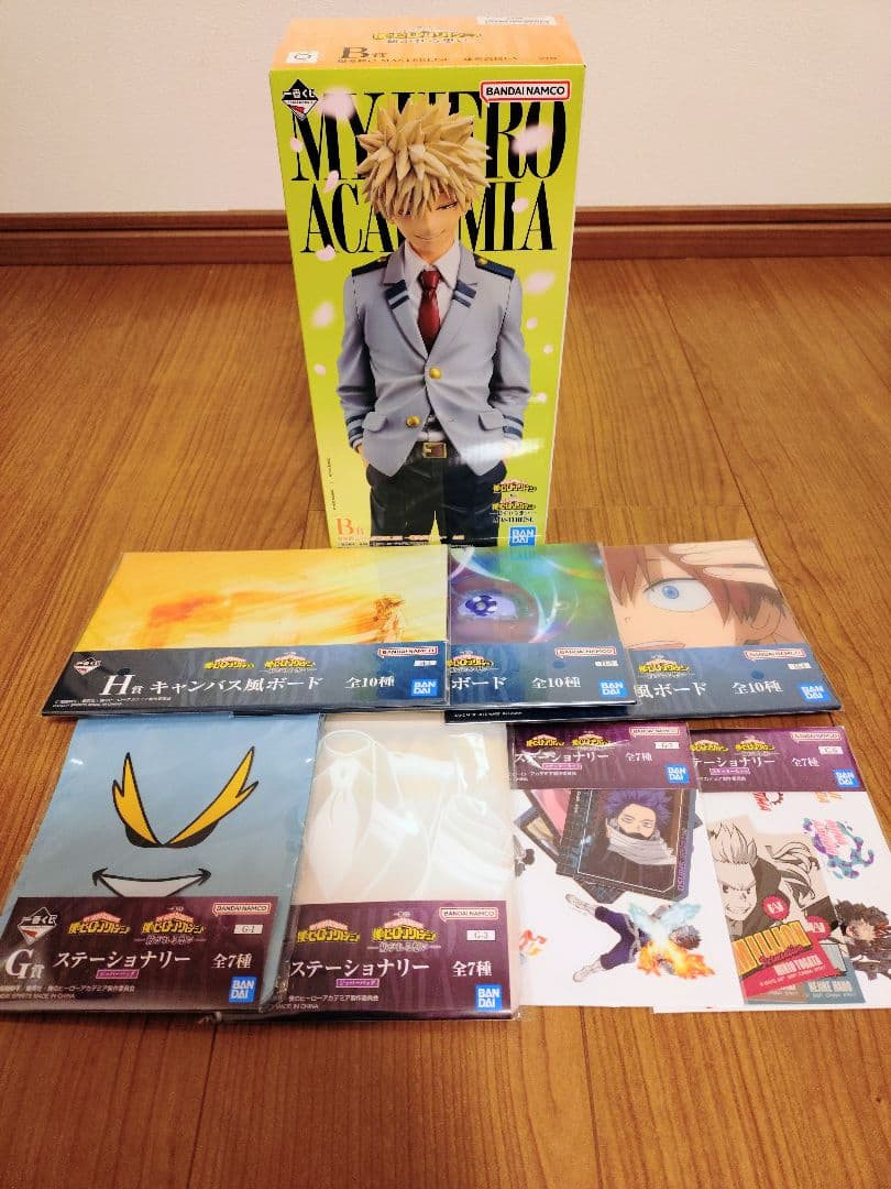 一番くじ 僕のヒーローアカデミア B賞 爆豪勝己 ＋下位賞　8点まとめ売り
