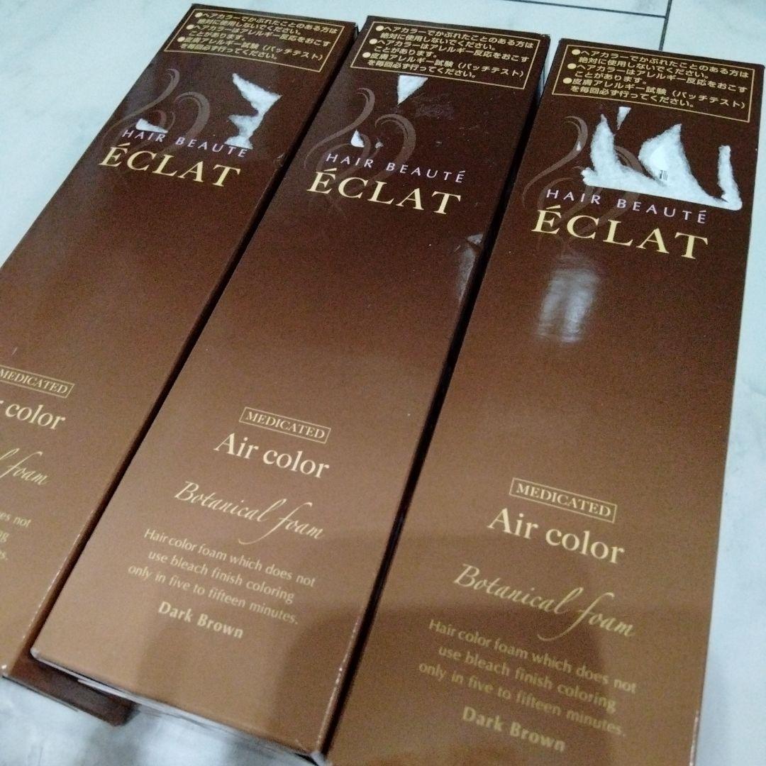 ヘアボーテ エクラ ボタニカルエアカラーフォーム ダークブラウン 150g 3本 ヘアボーテ エクラ ボタニカルエアカラーフォーム ダークブラウン