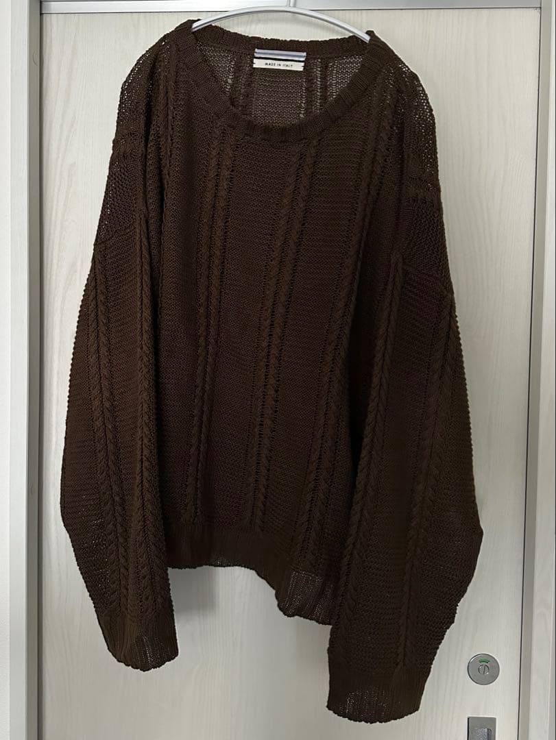 【タグ付き】cristaseya リネンケーブルニット