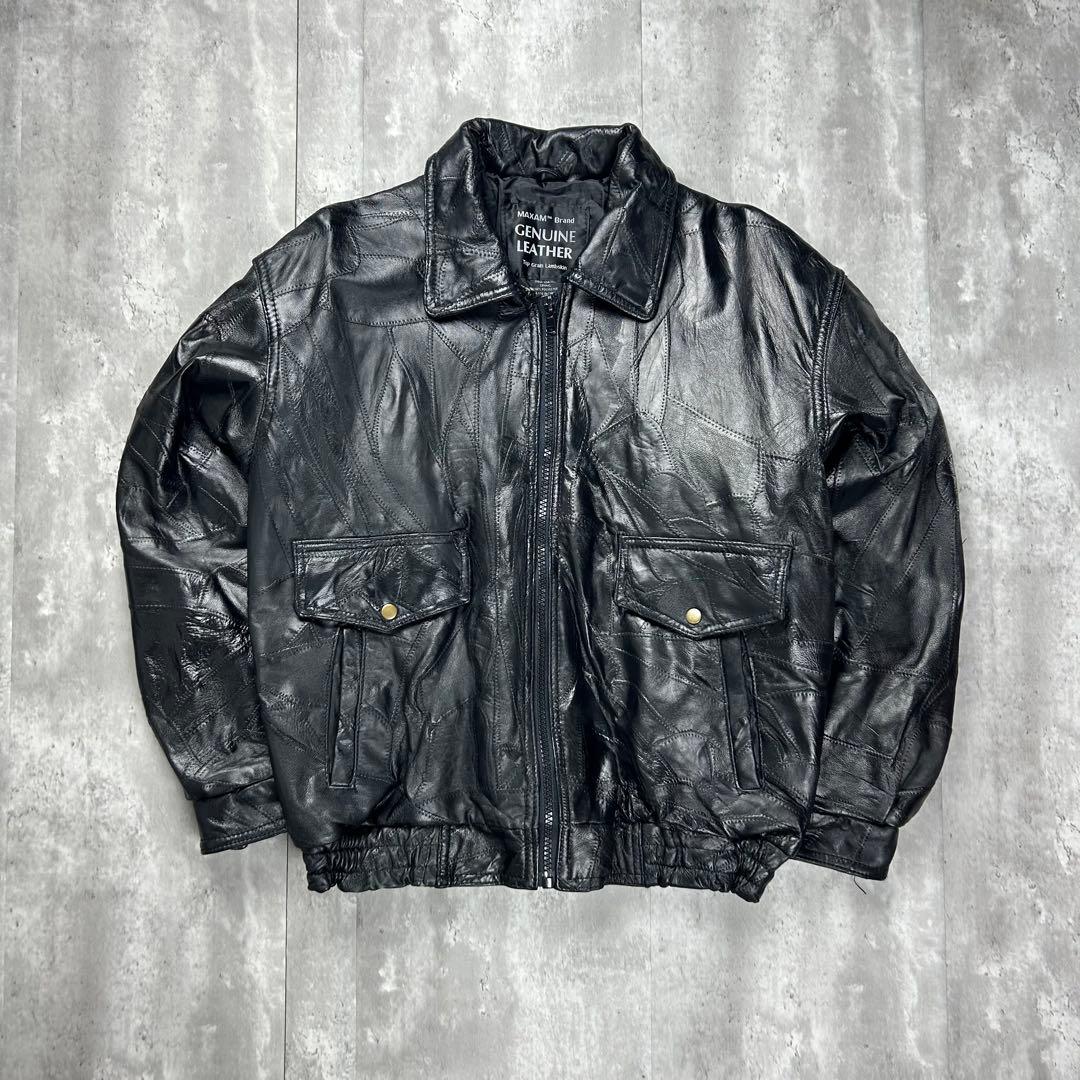 古着 本革 ラムレザー A-2 レザージャケット フライトジャケット 6115