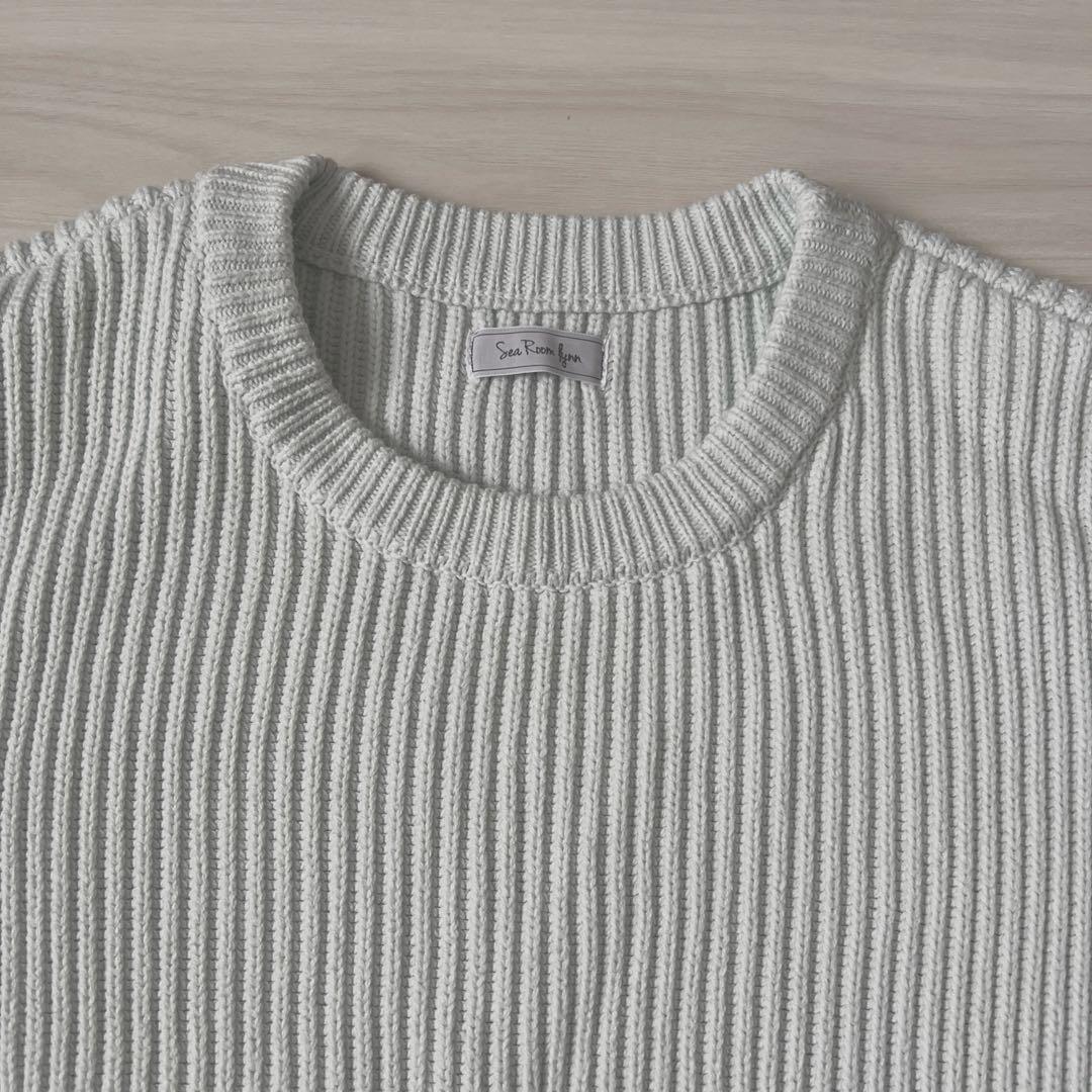 searoomlynnソフトハードニットプルオーバー ペールブルー - メルカリ