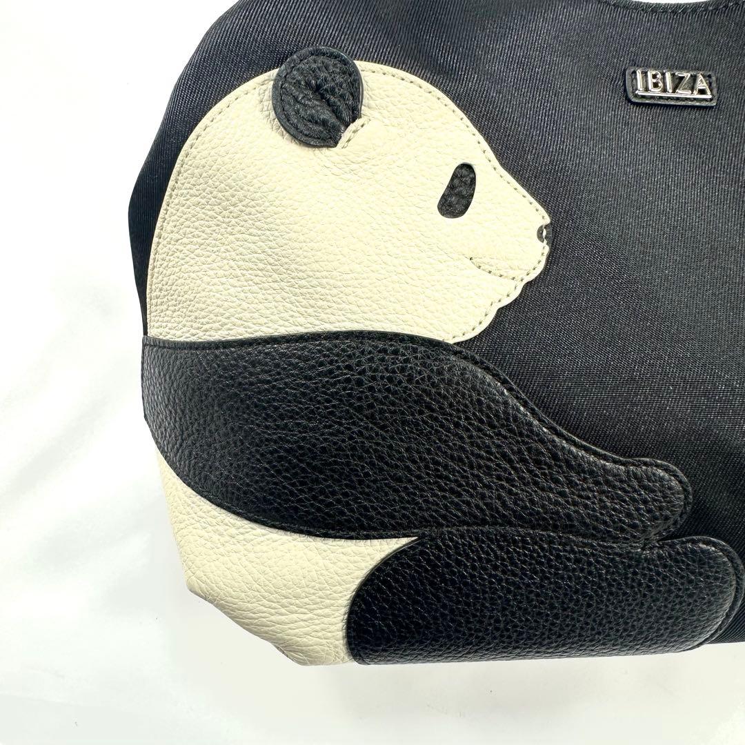 極美品】IBIZA イビザ ハンドバッグ パンダ アニマル レザー - メルカリ
