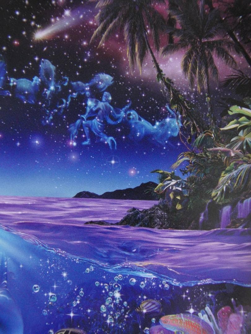 クリスチャン・ラッセン、【ウィッシュオンアスター】、希少な額装用