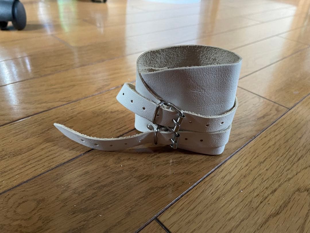 t*u様 マルジェラ本人期 レザーブレスレット （レアカラー）ホワイト