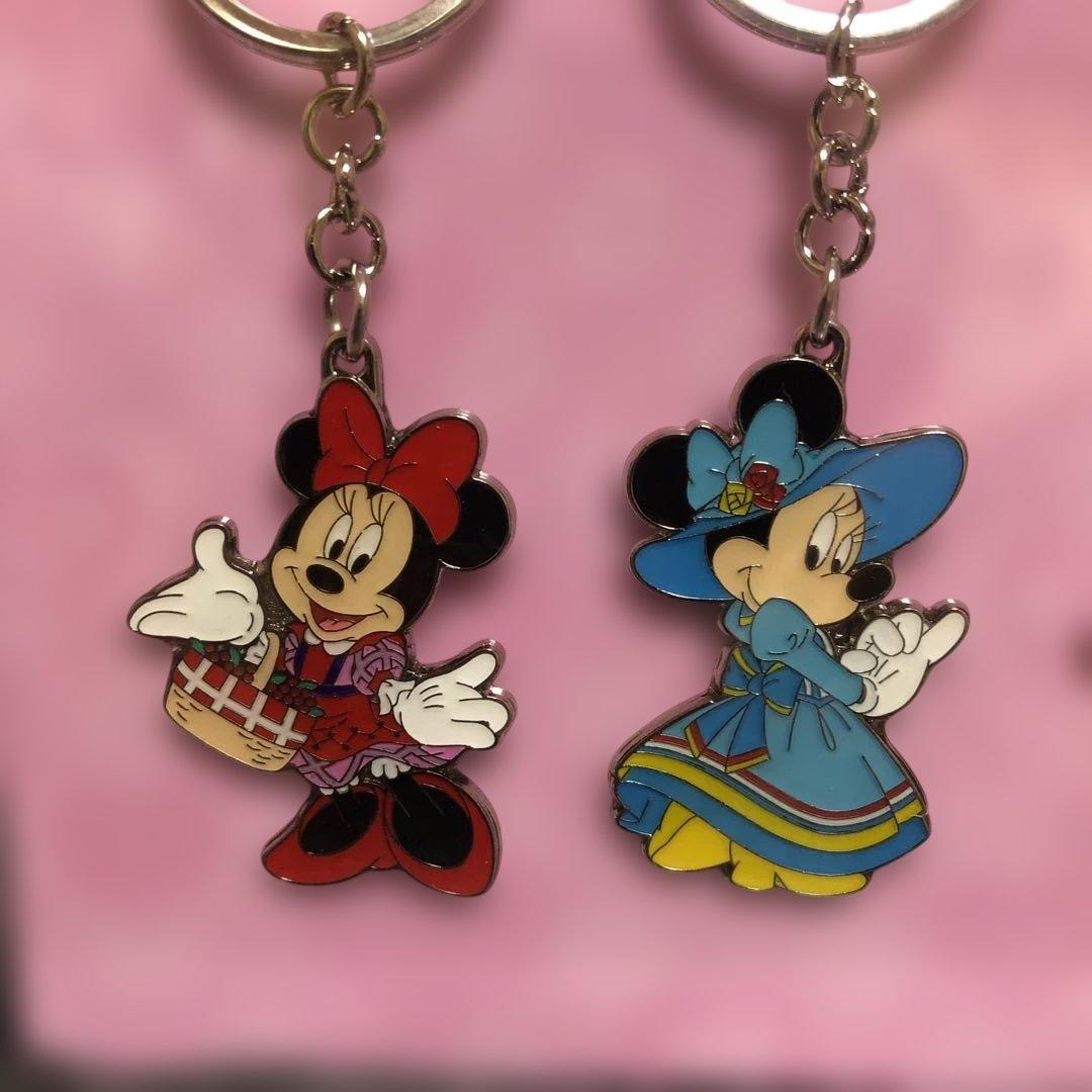 ディズニーリゾート ミニーちゃん キーチェーン4個 新品 - メルカリ