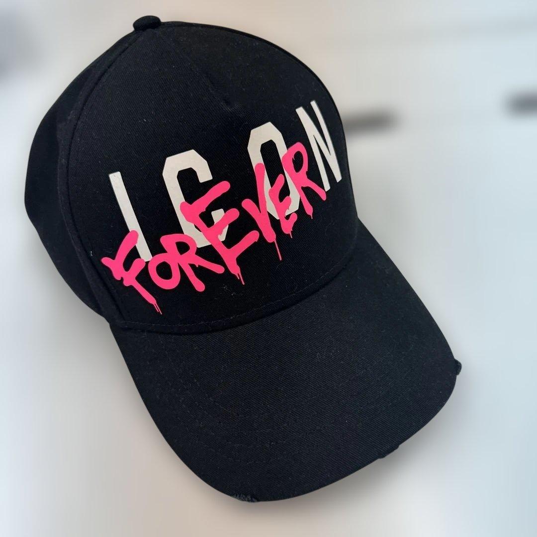 DSQUARED2 ブラック 黒　キャップ