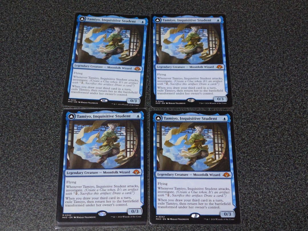 【値下げ】　MTG　MH3　知りたがりの学徒、タミヨウ　英語版　4枚
