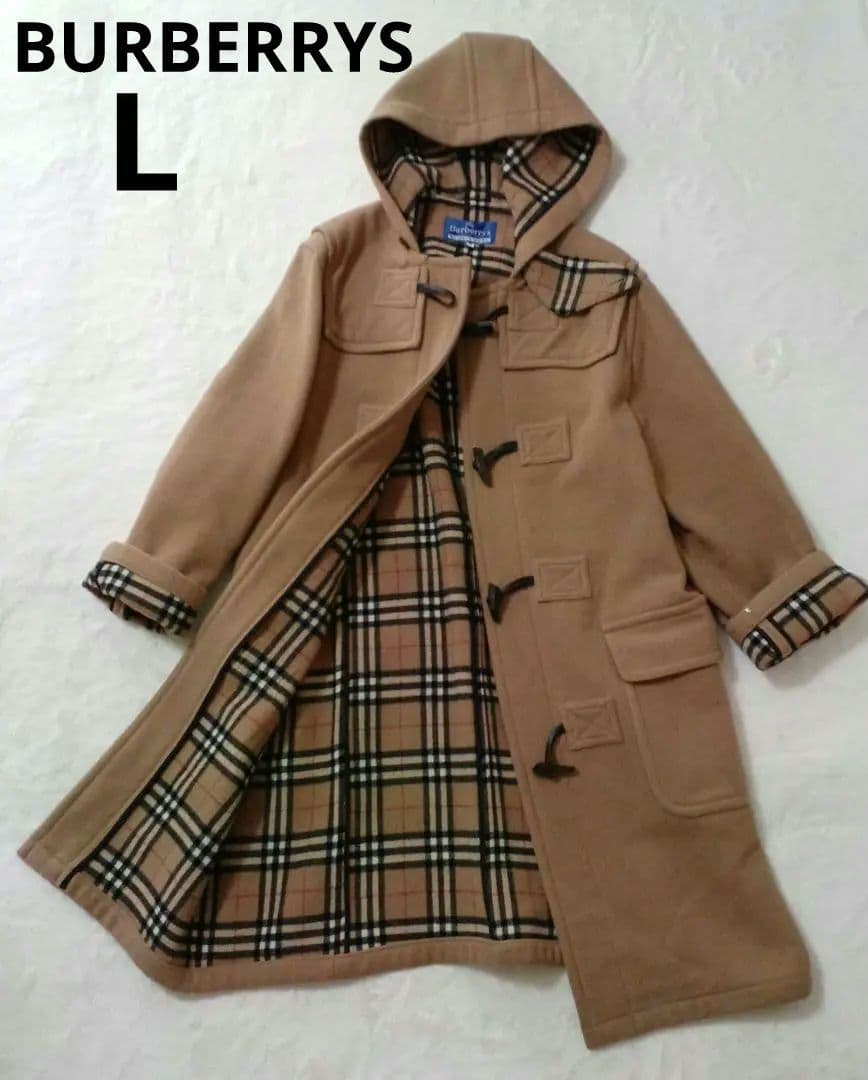 美品✨️バーバリーズ オブ ブルーレーベル　ダッフルコート　ロング　ノバチェック
