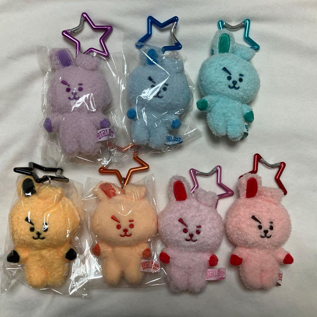 BT21 COOKY 5周年 レインボーカラーマスコット　クッキー BT21 5周年記念 レインボーカラーマスコット ヴィレッジヴァンガード