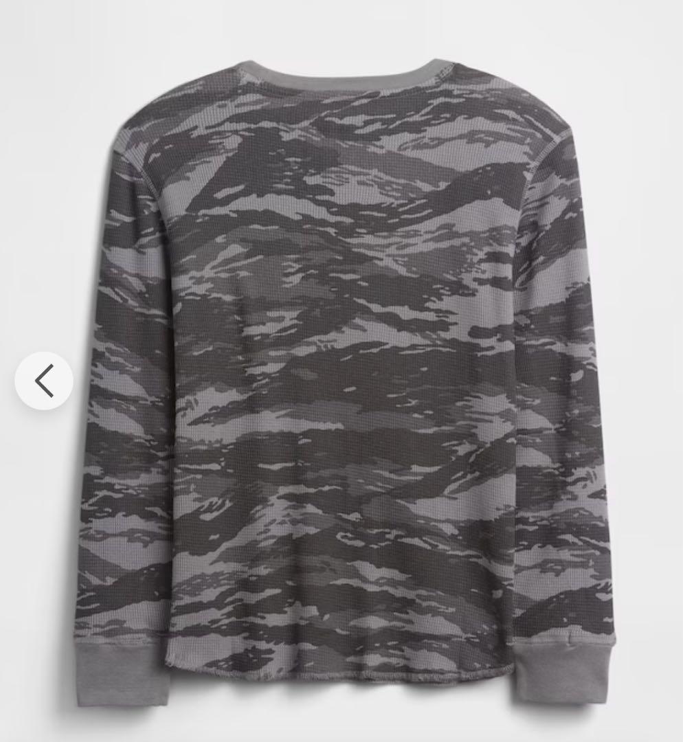 GAP ワッフルニット 迷彩 サーマル - メルカリ