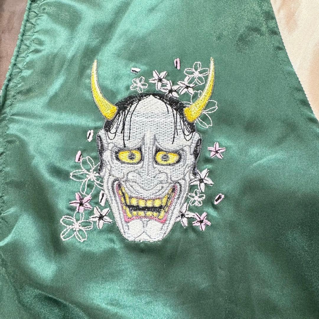 鏡花水月 スカジャン 刺繍 サクラ 花柄 般若 Lサイズ - メルカリ
