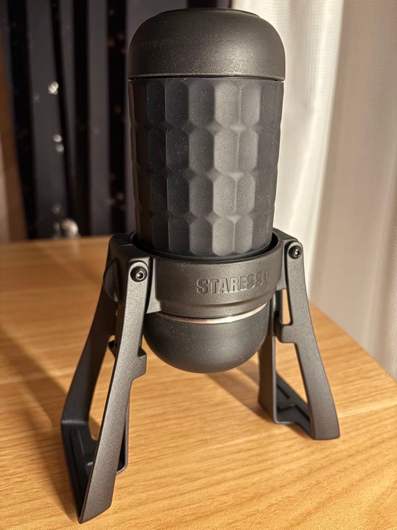 STARESSOポータブルコーヒーメーカ　ミラージュプラスとフィルターバスケット