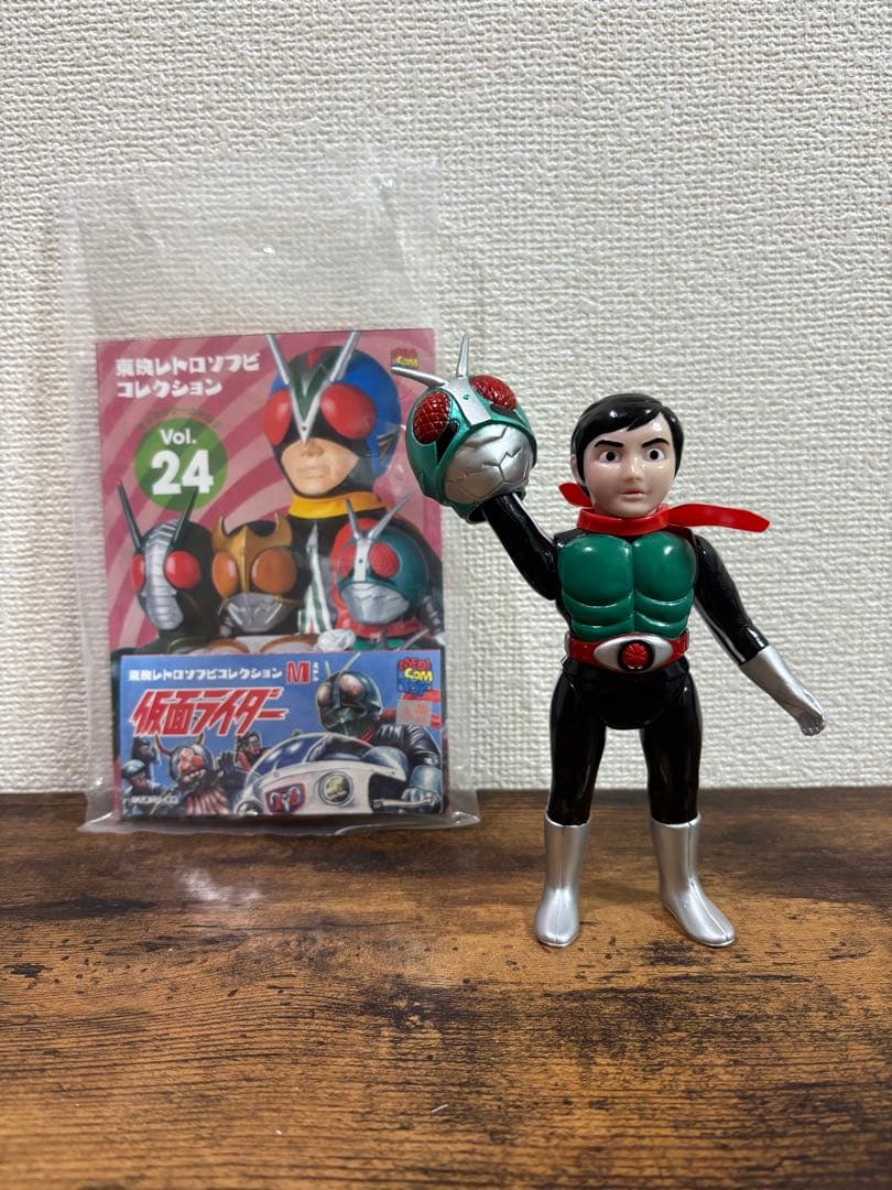 メディコムトイ 東映レトロソフビコレクションM 仮面ライダー新1号(面取れ)