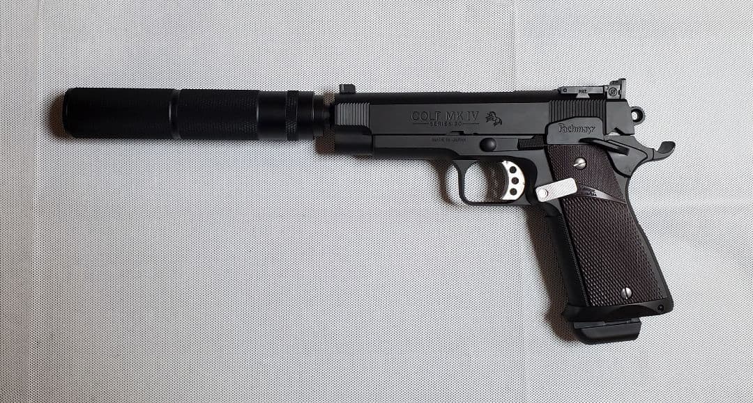 新品　東京マルイ　スネークマッチ　カスタム　改修品　エアコッキング　10禁 エアコキ ガバメント スネークマッチ風カスタム メタルギアソリッド