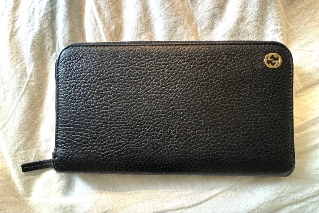 【美品】GUCCI グッチ　ラウンドファスナー長財布