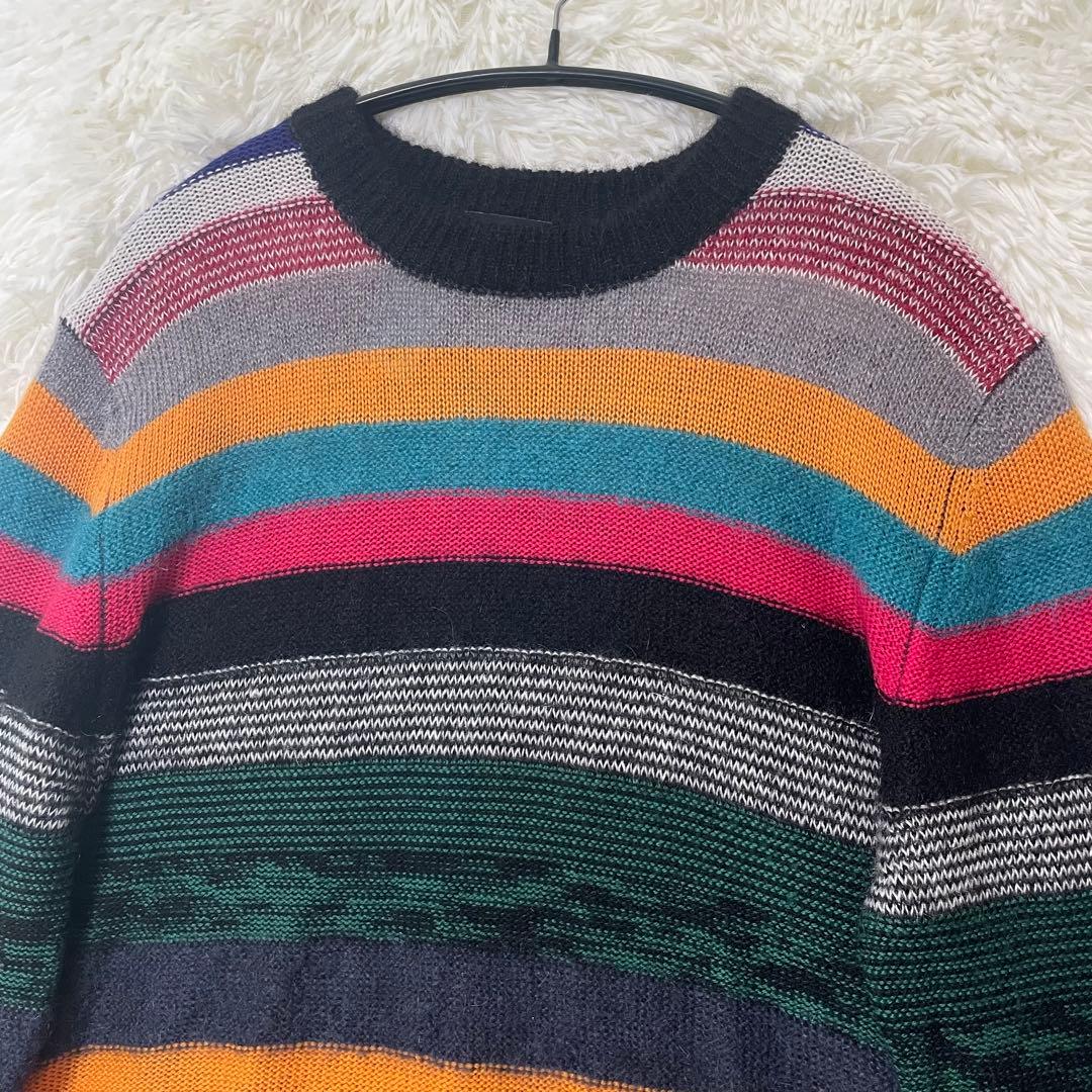 美品✨PSポールスミス モヘヤ ニット セーター マルチボーダー L