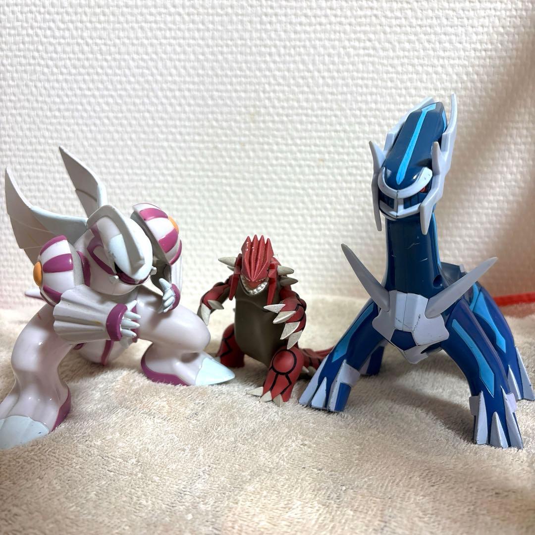 ポケモン グラードン 当時品 ディアルガ パルキア ソフビ DX