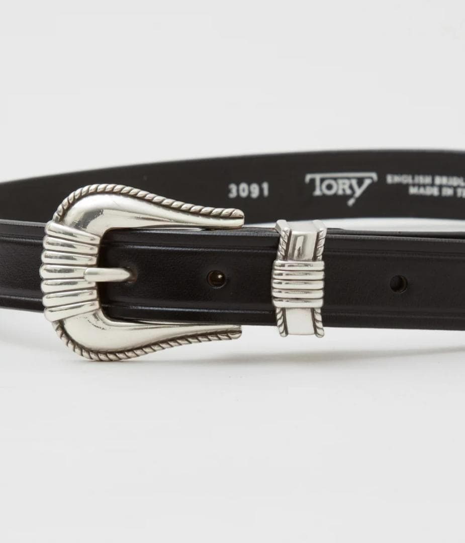 TORY LEATHER WESTERN BELT 36 新品 USA製 本革